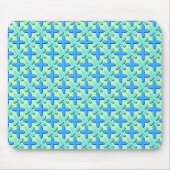 Blaue Kreuze Mousepad (Vorne)