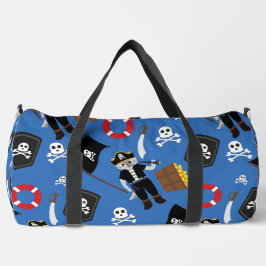 Blaue Kreuzknochen Duffle Bag