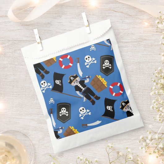 Blaue Kreuzknochen Geschenktütchen (Ausgeschnitten)