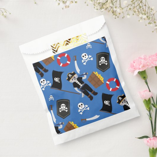 Blaue Kreuzknochen Geschenktütchen (Versiegelt)