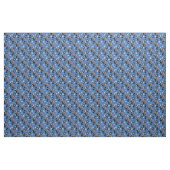 Blaue Kreuzknochen Stoff (Yard (91,4 cm))
