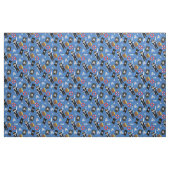 Blaue Kreuzknochen Stoff (Fat Quarter (45,7 x 55,9 cm))