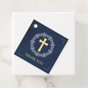 Blaue Kreuzung Geschenkanhänger