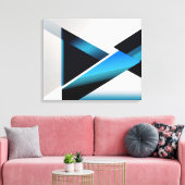 Blaue Kreuzung Leinwanddruck (Insitu (Wohnzimmer))