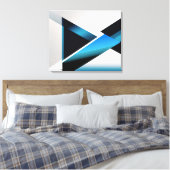 Blaue Kreuzung Leinwanddruck (Insitu (Schlafzimmer))
