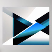 Blaue Kreuzung Poster (Vorne)