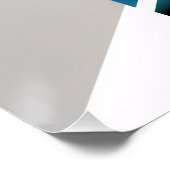 Blaue Kreuzung Poster (Ecke)