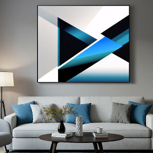 Blaue Kreuzung Poster