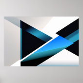 Blaue Kreuzung Poster (Vorne)