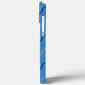 Blaue Kringel Case-Mate iPhone Hülle (Rückseite / Links)