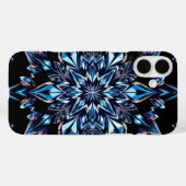 Blaue Kristallwirkung Case-Mate iPhone Hülle (Rückseite (Horizontal))