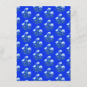 Blaue Krokus-Beilagekarte Begleitkarte (Rückseite)