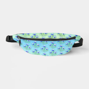 Blaue Krokusse Bauchtasche