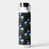 Blaue Krokusse Thor Kupfer Vakuum Isolierte Flasch Trinkflasche (Vorne)