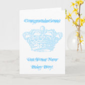 Blaue Krone Karte (Gelbe Blume)