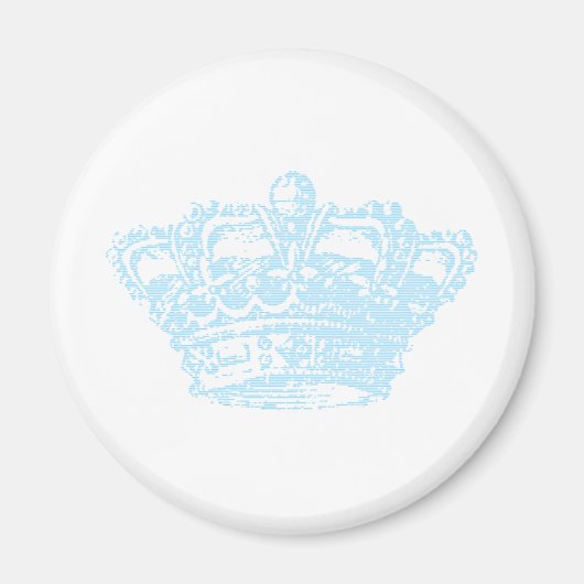 Blaue Krone Magnet (Vorne)
