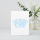 Blaue Krone Postkarte (Stehend Vorderseite)