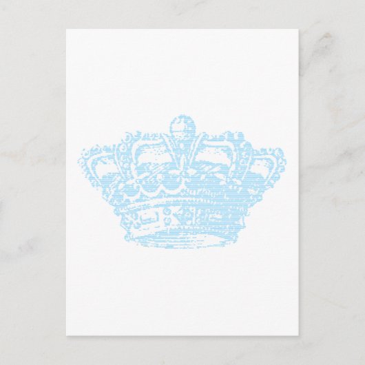 Blaue Krone Postkarte (Vorderseite)
