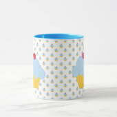 Blaue Kuchen-Tasse Tasse (Zentrum)