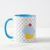 Blaue Kuchen-Tasse Tasse (Links)