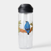 Blaue Kuckoshrike Trinkflasche (Rückseite)