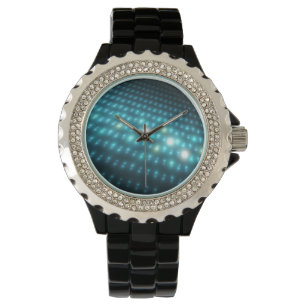 Blaue Kugeln 3D Armbanduhr