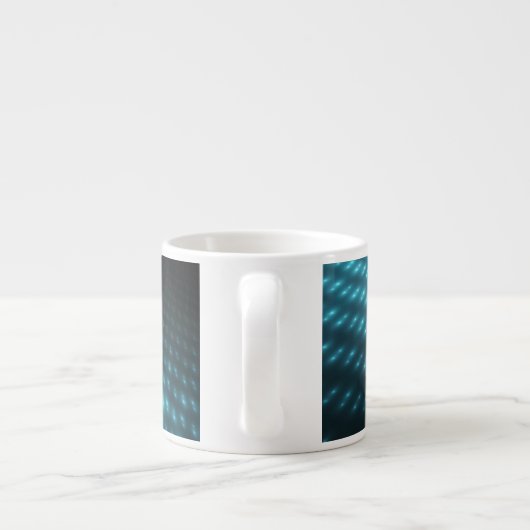 Blaue Kugeln 3D Espressotasse (Rückseite)