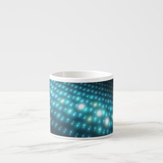 Blaue Kugeln 3D Espressotasse (Vorderseite)