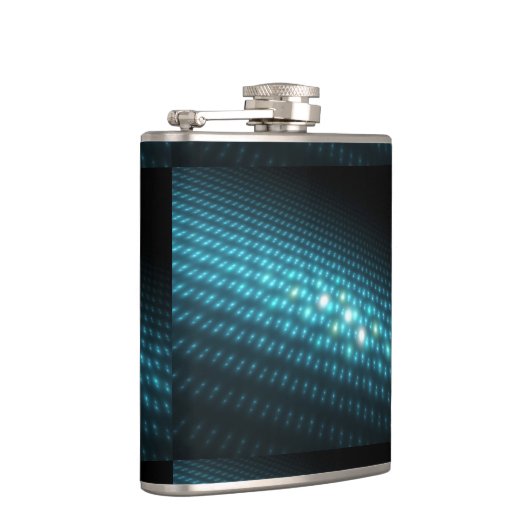 Blaue Kugeln 3D Flachmann (Rechts)