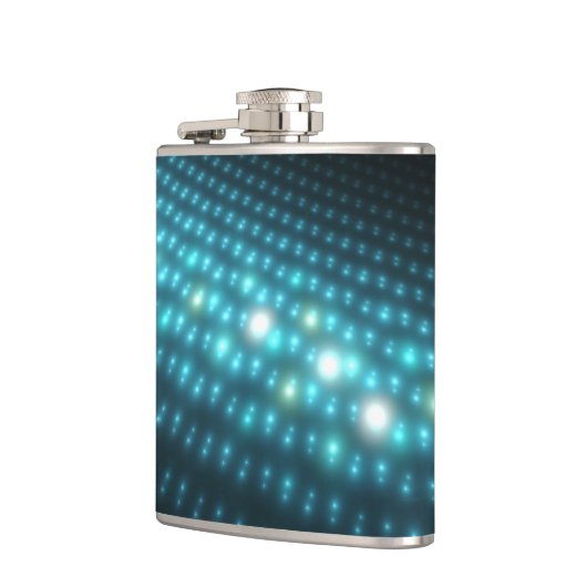 Blaue Kugeln 3D Flachmann (Links)