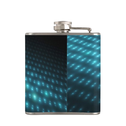 Blaue Kugeln 3D Flachmann (Rückseite)