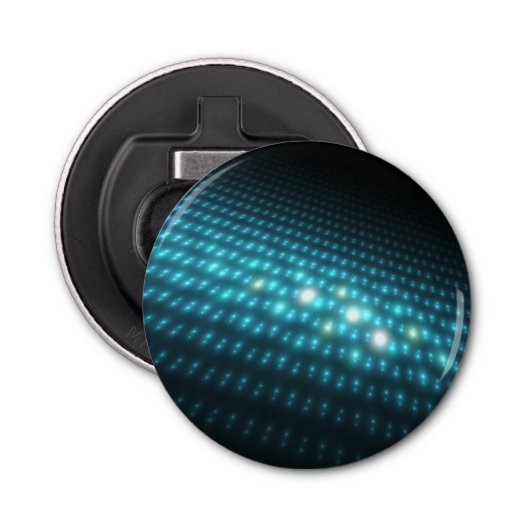 Blaue Kugeln 3D Flaschenöffner (Vorderseite)