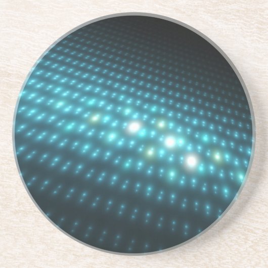 Blaue Kugeln 3D Getränkeuntersetzer (Vorne)