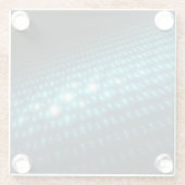 Blaue Kugeln 3D Glasuntersetzer (Rückseite)