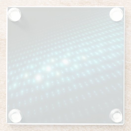 Blaue Kugeln 3D Glasuntersetzer (Rückseite)