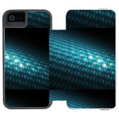 Blaue Kugeln 3D Incipio iPhone Geldbeutel-Hülle (Folio Geöffnet)