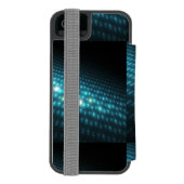 Blaue Kugeln 3D Incipio iPhone Geldbeutel-Hülle (Folio Rückseite)