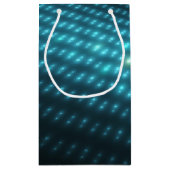 Blaue Kugeln 3D Kleine Geschenktüte (Rückseite)