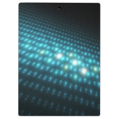 Blaue Kugeln 3D Klemmbrett (Rückseite)