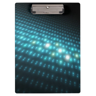 Blaue Kugeln 3D Klemmbrett