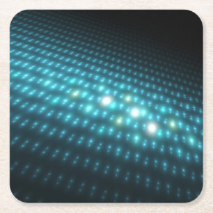 Blaue Kugeln 3D Rechteckiger Pappuntersetzer