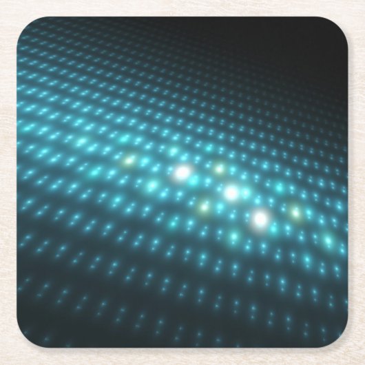 Blaue Kugeln 3D Rechteckiger Pappuntersetzer (Vorderseite)