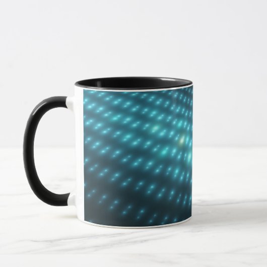 Blaue Kugeln 3D Tasse (Links)