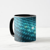 Blaue Kugeln 3D Tasse (Vorderseite Links)