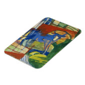 Blaue Kuh, 1914 (Tempera auf Papier) Magnet (Linke Seite)