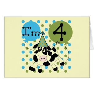 Blaue Kuh 4. Geburtstag - Hemden und Geschenke