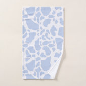 Blaue Kuh-Spots Tierdruckmuster Badhandtuch Set (Handtuch)