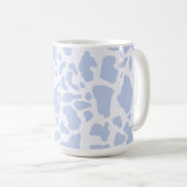 Blaue Kuh-Spots Tierdruckmuster Kaffeetasse (VorderseiteRechts)