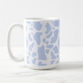 Blaue Kuh-Spots Tierdruckmuster Kaffeetasse (Links)