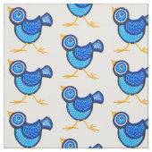 Blaue Küken Stoff (Muster)